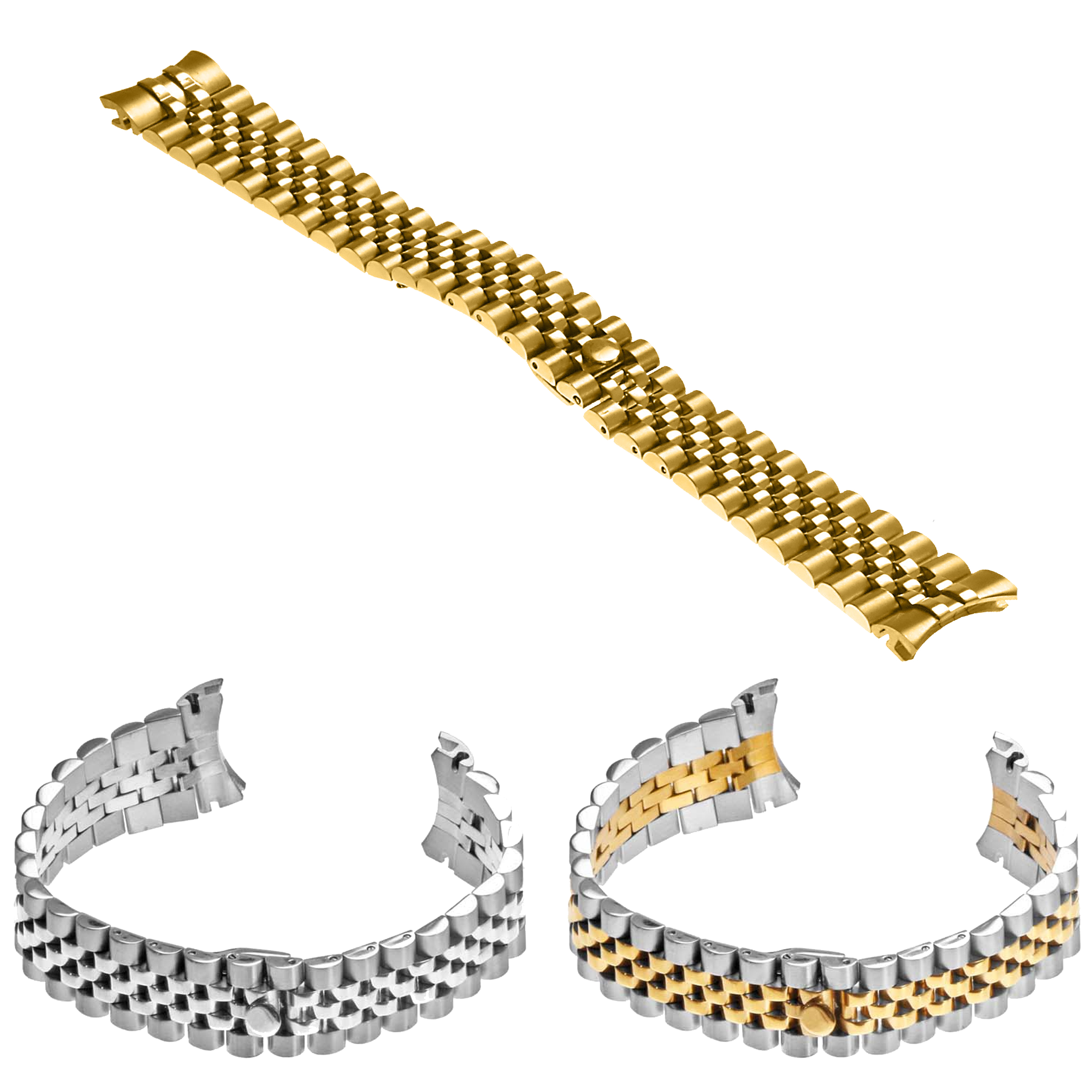 STRAPSCO - Stainless Steel Jubilee Bracelet