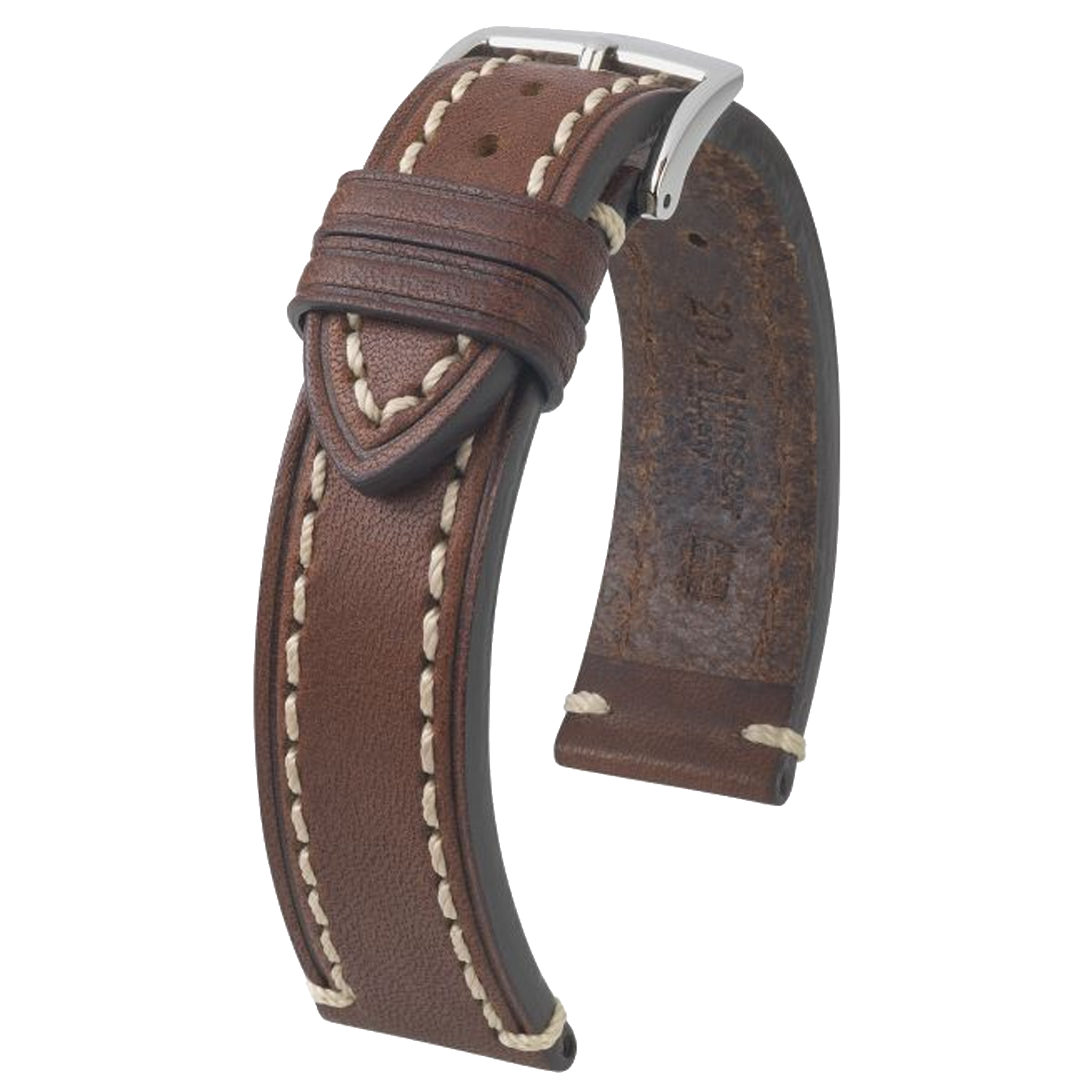 Hirsch LIBERTY Leather Watch Strap in BLACK