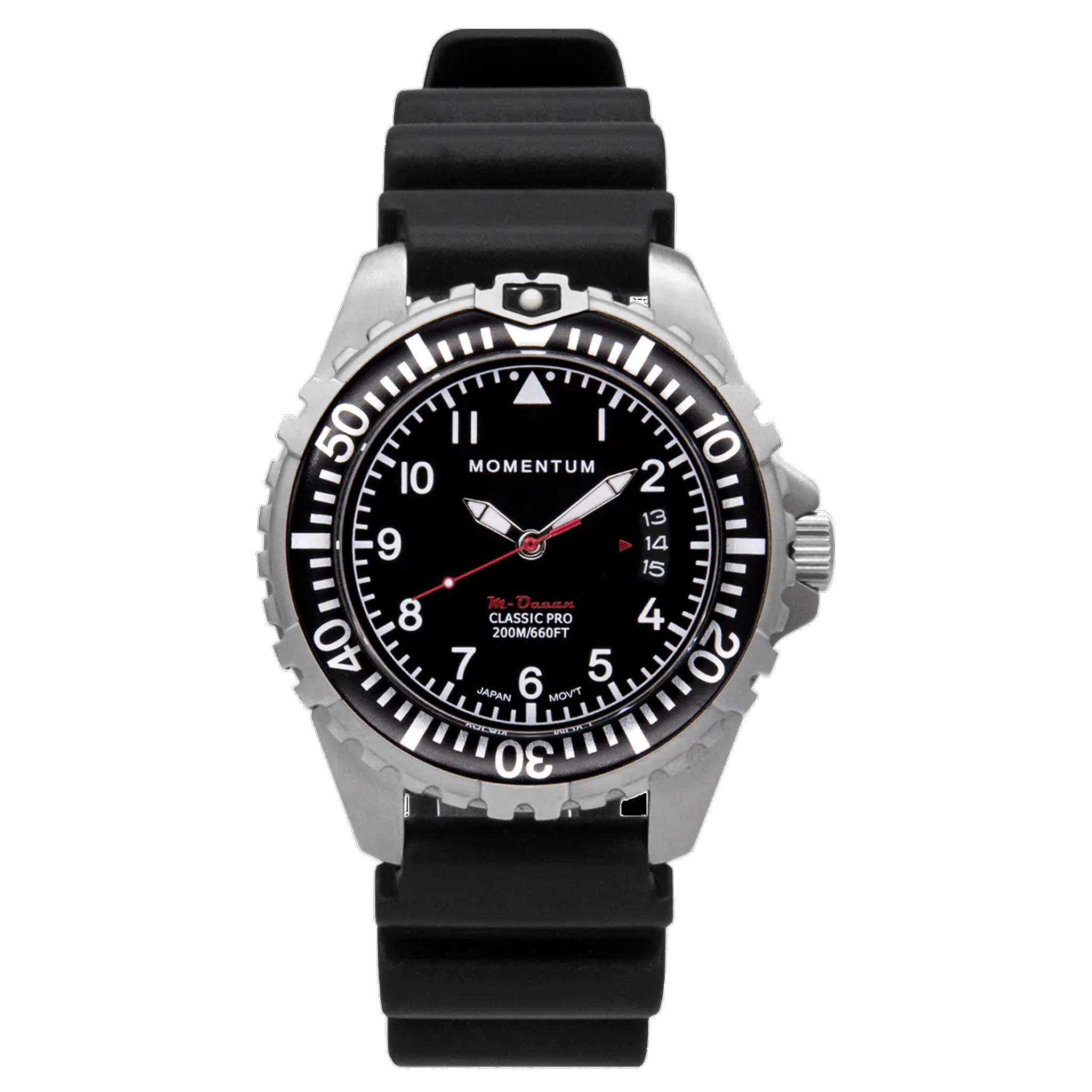 Momentum M-Ocean - Black Dial with Black Rubber