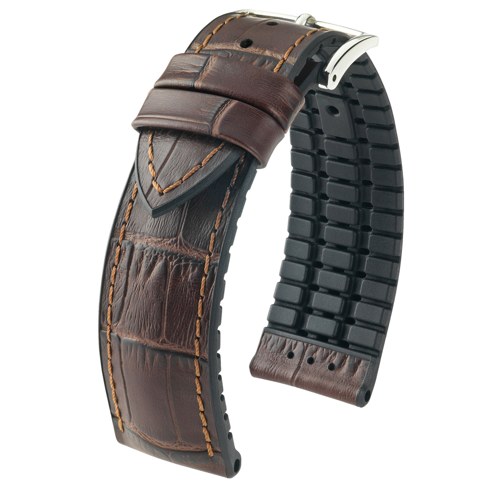 Hirsch PAUL Alligator Embossed Performance Watch Strap