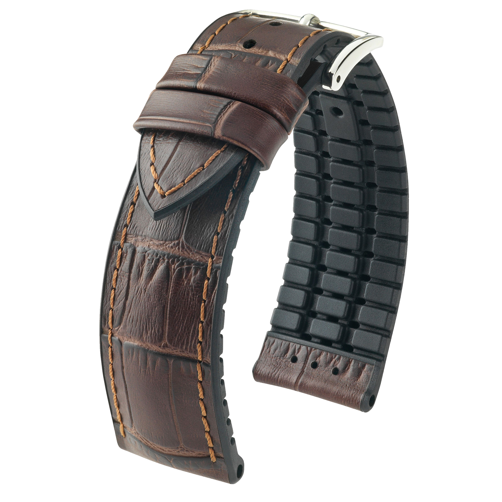 Hirsch PAUL Alligator Embossed Performance Watch Strap
