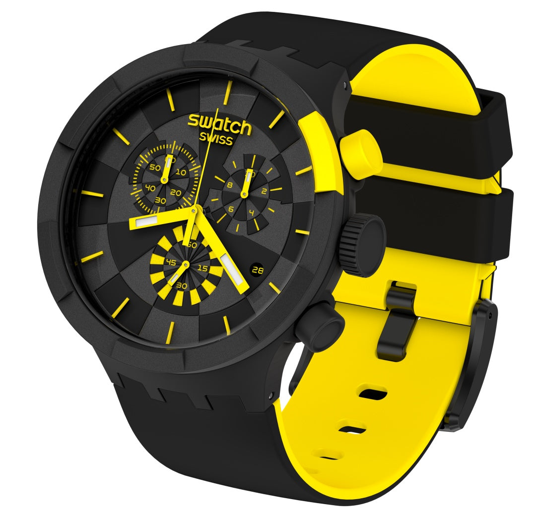 Swatch Watch Big Bold Chrono 47mm - Checkpoint Yellow
