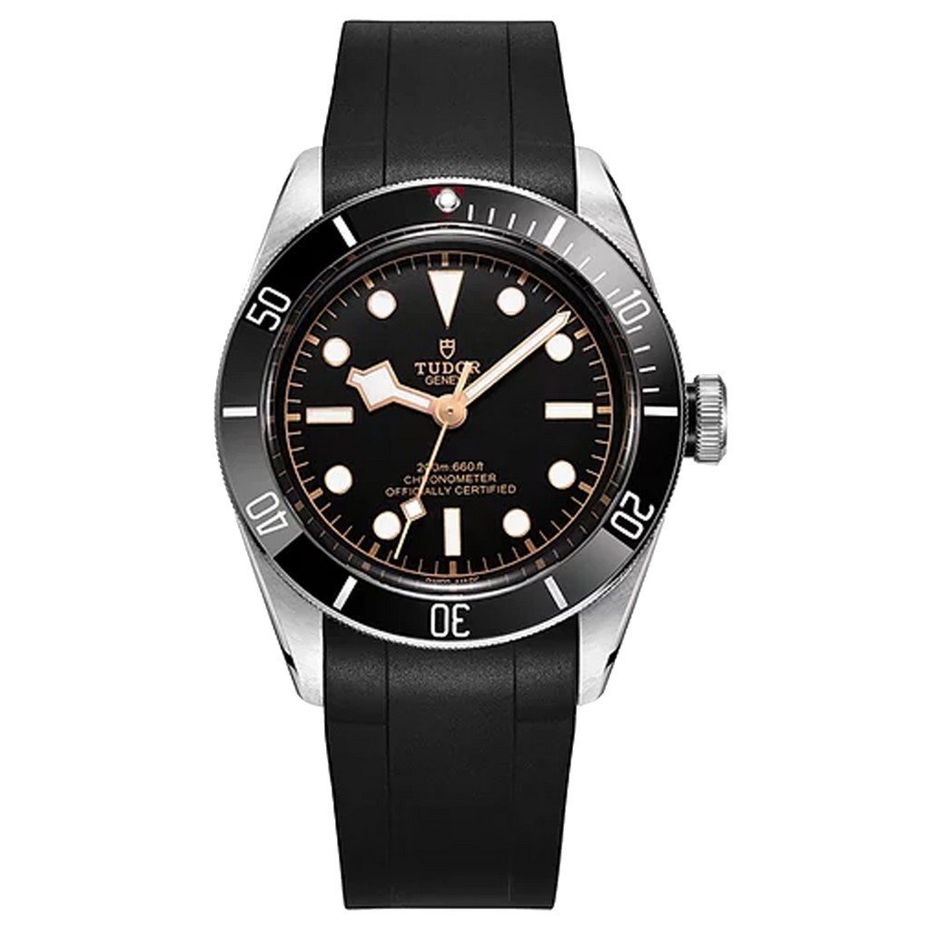 Crafter Blue - Fitted End Rubber Strap for Tudor Black Bay (41mm)