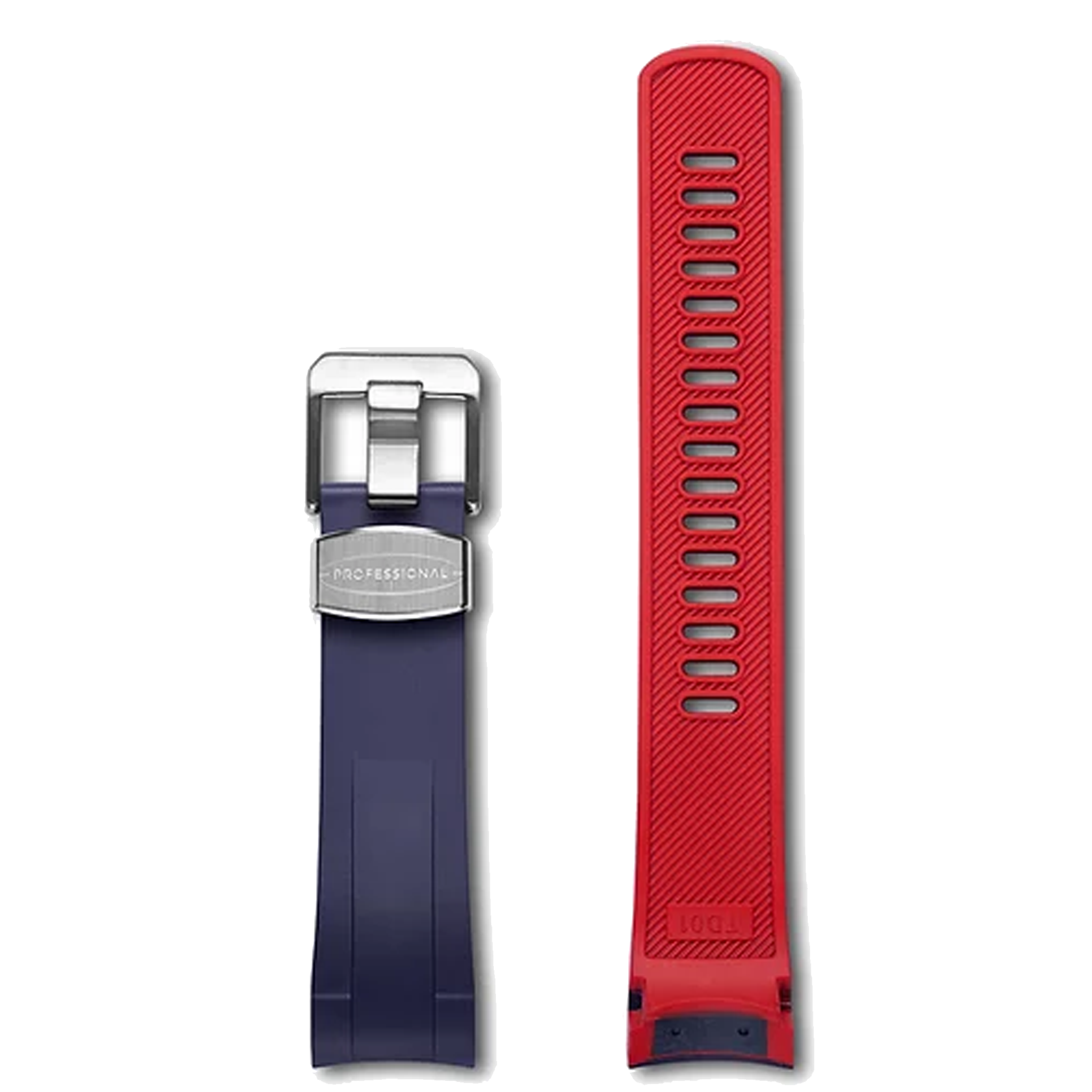 Crafter Blue - Fitted End Rubber Strap for Tudor Black Bay (41mm)