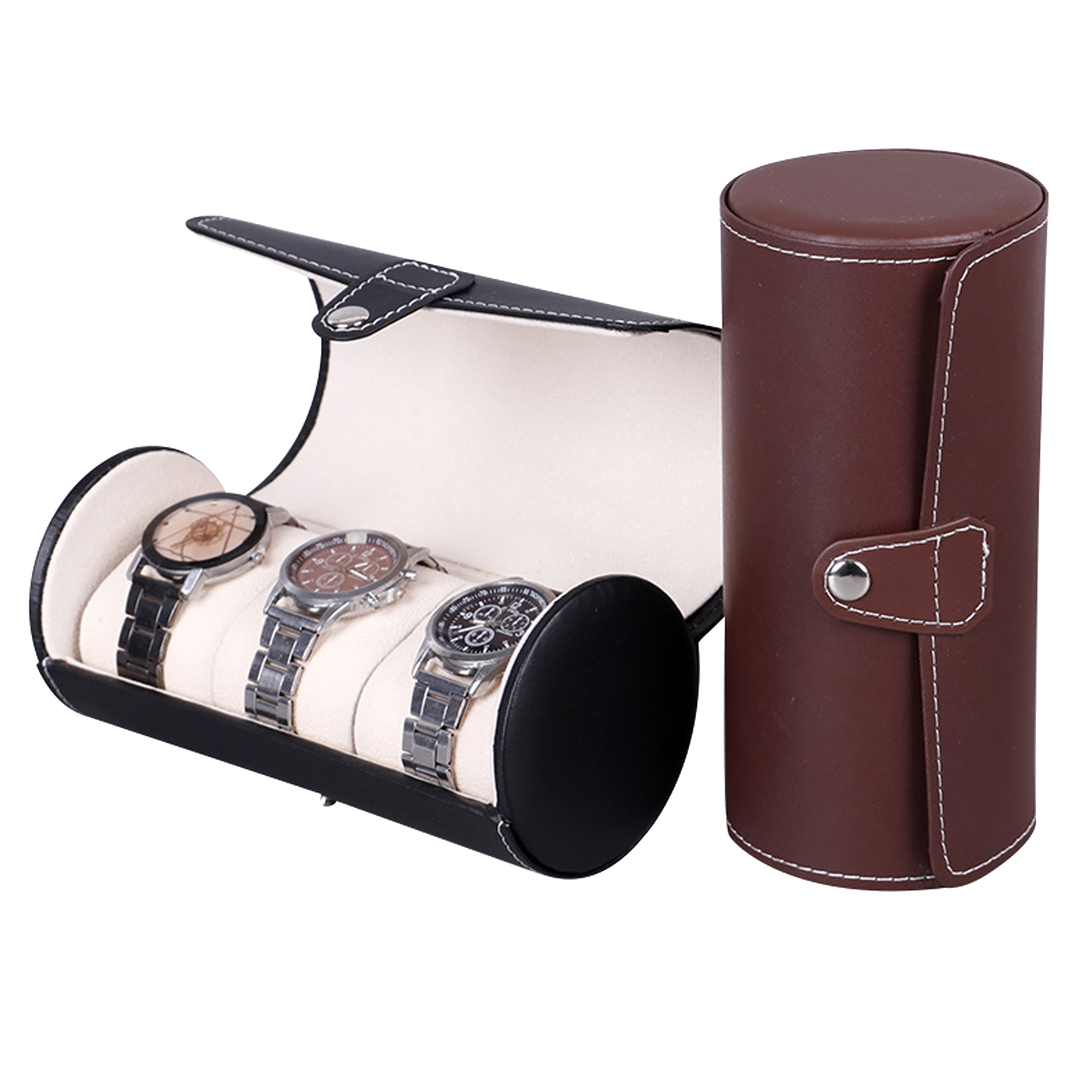 STRAPSCO - Travel Watch Roll - 3 Slot