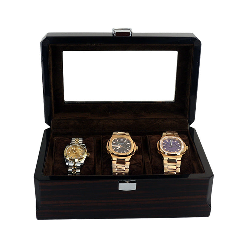 STRAPSCO - Legacy High Gloss Watch Box for 3 Watches WB50